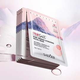 Pink Salt Facial Mask, Pore Firming and Hydrating, Pack of 6