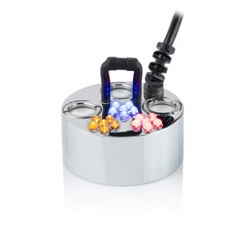 Alpine Corporation Super Pond Fogger with Floating Ring and LED Lights Outdoor Decor Accessory