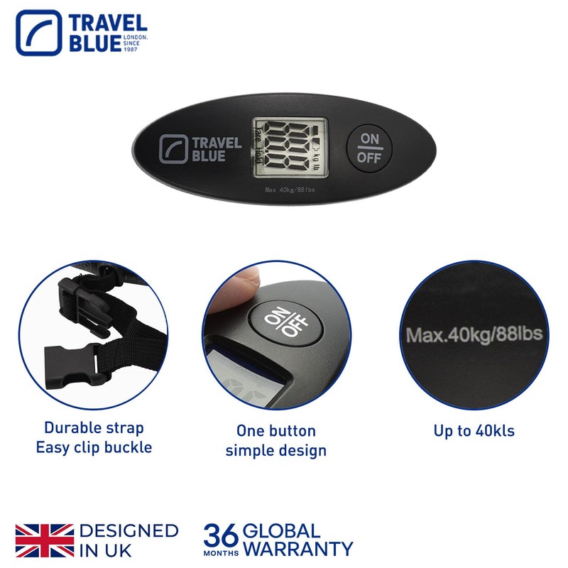 Travel Blue Digital Luggage Scale - Lightweight Suitcase Weighing Scales