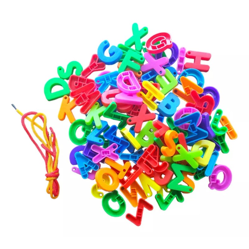 ComLeo Juego De Letras 3d Plastico Tendedero Didactico