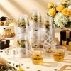 100 Pcs Graduation Cups 9oz Black Gold Class of 2026
