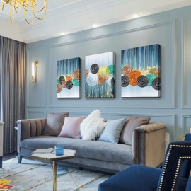 DZRWUBHS Abstract Canvas Wall Pictures Artwork Large Wall Art For Living Room Modern Office Wall Paintings Wall Decorations For Bedroom Boho Wall Decor For Bathroom Minimalist Home Decor 3 Pieces