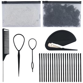 Pack of 5 small hair bands, mini hair bands, small rubber bands, girls' rubber hair bands, thin braids, small braids, ponytails