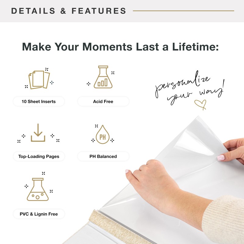 12x12 Fabric Scrapbook, Sand