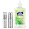 PURELL Advanced Hand Sanitizer Naturals + Refillable Aluminum Bottles, (2)