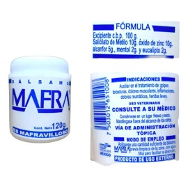 Mafra Pomada Bálsamo 120gr Original Alcanfor Eucalipto