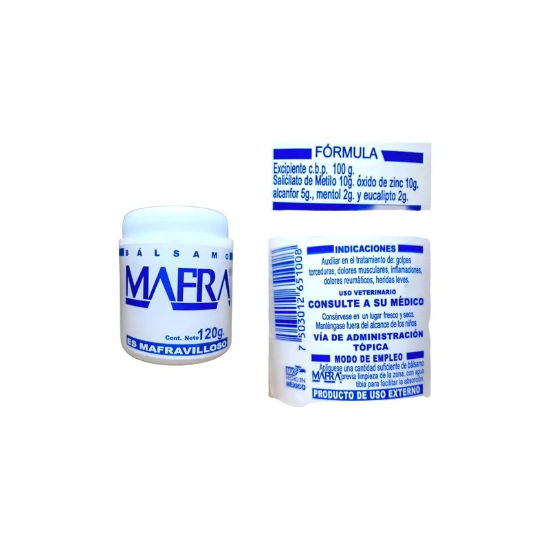Mafra Pomada Bálsamo 120gr Original Alcanfor Eucalipto
