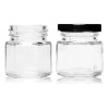 FRASCO 10 Mini Tarro Hexagonal De 1.5 Onzas 45ml Con