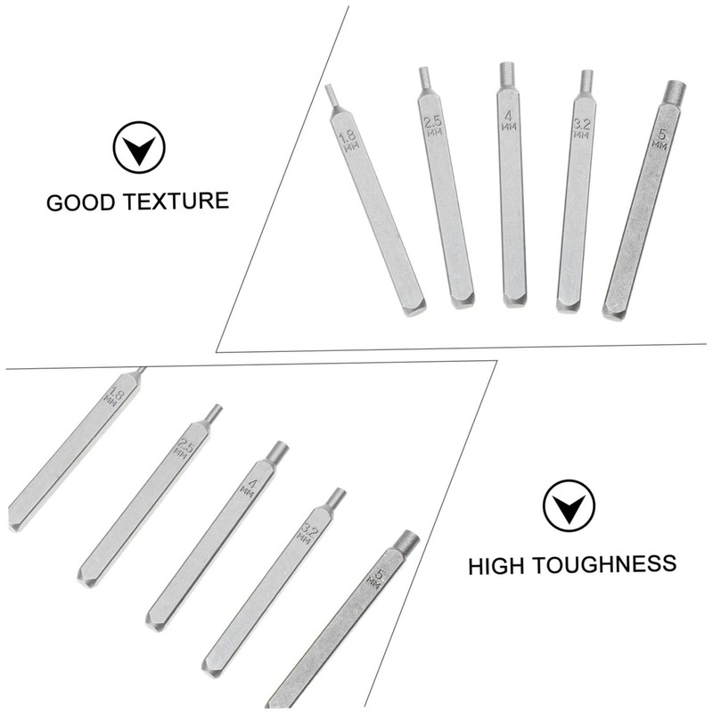 KONTONTY 5pcs Jewelry Stamping Tool Punch Stamps for Jewelry and