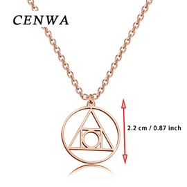 CENWA Seal of Light Symbol Jewelry Symbol Pendant Necklace, Metal