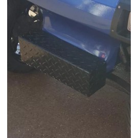 PBR Club Car DS Golf Cart Diamond Plate BLACK  Alum Front Bumper Cover 1981 and up