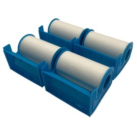 Microporous Medical Paper Tape, Hypoallergenic Breathable Adhesive Tape with Dispenser 3 Inch x 10 Yards (Pack of 4)