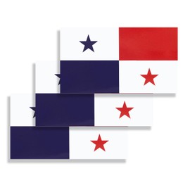 TMHTMH 3 Pcs Panama Flag Car Stickers, 3x5 Inches Panamanian Vinyl Decal for Outside of Car, Vehicles Car Window Bumper, Truck,Vehicles