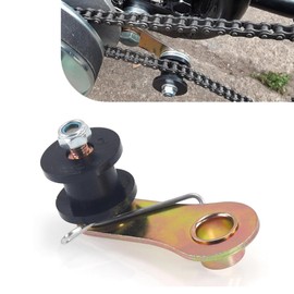 Titgoes 1 PC Chain Roller Tensioner, Wear-resistant Rust-proof Guide Chain Wheel with Heavy-duty Spring-loaded, Adjust Chain Tightness, Universal for 110cc 125cc 140cc Motorcycles ATVs(Black)
