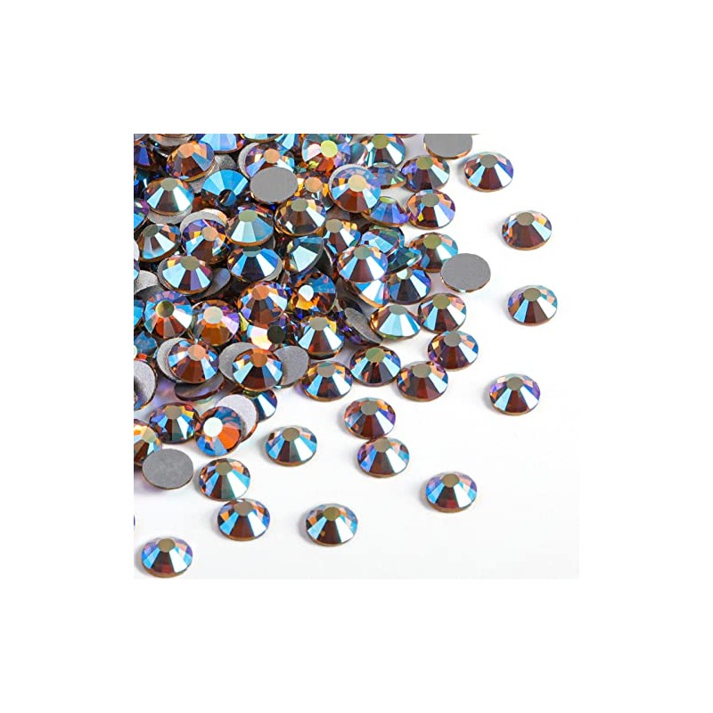 beadsland 1440 diamantes de imitación de cristal con parte trasera