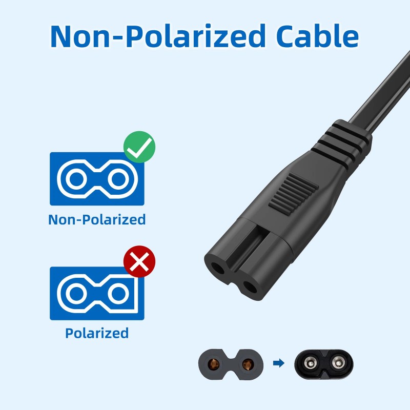 Fullecty AC Power Cord for JBL PartyBox 100 200 300