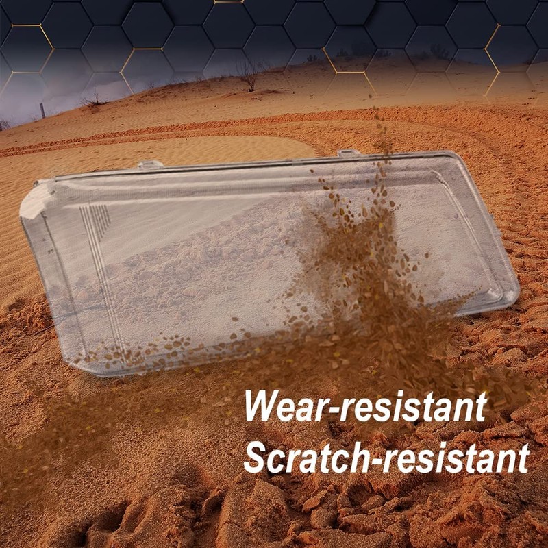 PIT66 Headlight Lens Cover Compatible with Chevy Silverado 2003-2007 Clear