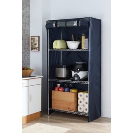 StorageMax Deluxe Rack Cover – Choose Between Rack Covers That fit 36”W x 18”D x 72”H or 48”W x 24”D x 72”H - Heavy Duty Dustproof Storage Rack Cover for Wire Shelving, Boltless Shelving