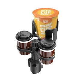 3 in 1 Car Cup Holder Expander with Adjustable Base, All Purpose Car Cup Holder and Organizer, Road Trip Essentials Car Accessories for Snack Bottles Cups Drinks (B03)
