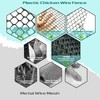 IRWORHDR - Valla de malla de alambre de plástico negro