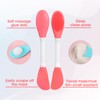 Mabor 4Pcs Pore Brush Set – Dual-Ended Silicone Face &