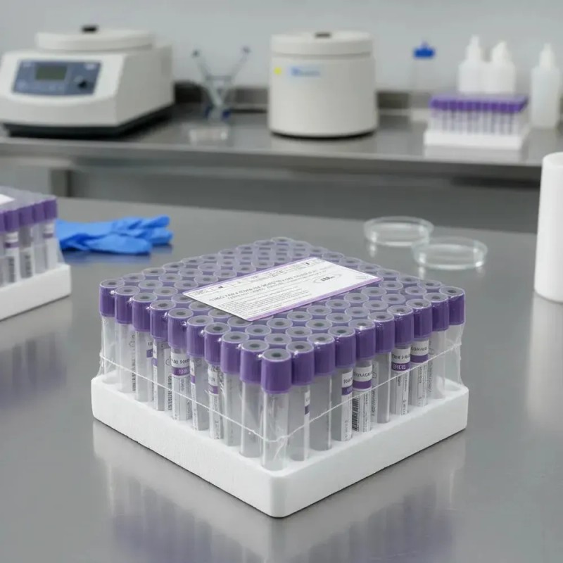 Tubo Lila 4ml Bmh Tipo Vacutainer Caja 100 Piezas