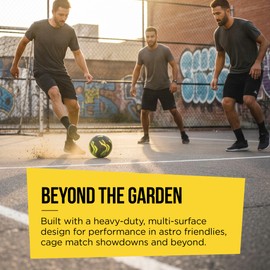 Optimum All-Surface Street Football for Concrete, Cage, Grass & Astroturf