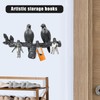 letuxaamz Key Holder, Key Holder with 3 Hooks, Bird Key
