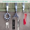 Iyowei Pack of 10 Silver Key Ring Multi-Purpose EDC Suspension
