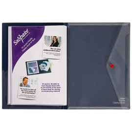 Snopake A4 Polyfile Display Book 20 Pockets – Blue [Pack of 1] Ref: 12367
