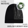OLESILK Silk-Bonnet for Curly Hair, Silk Hair Bonnet for Sleeping,