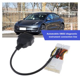 OBD2 Adapter Splitter Kabel kompatibel mit Modell 3 Modell Y 2019-2021 Splitter Kabel Diagnose-Scanner Autoanschluss OBDII
