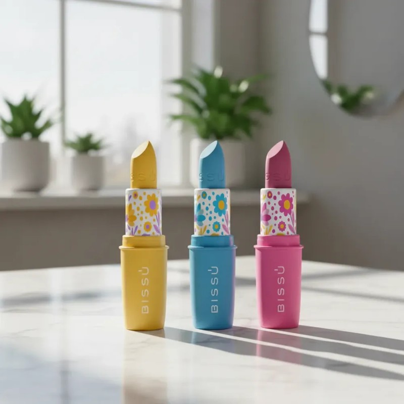 Kit 3pz Labial Mágico Bissu Varios Tonos Original