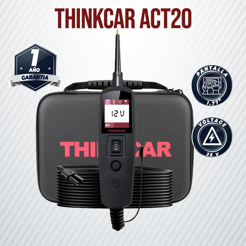 THINKCAR ACT20 Probador de Circuitos Eléctricos Automotriz, Comprobador de Voltaje