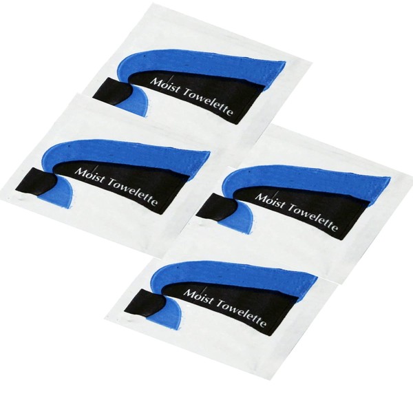 Moist Wet Wipe Towelette Individually Wrapped 4.5 x 6.25 inch,