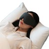 99.9% Absolute Blackout Sleep Eye Mask [Premium Sleep Blindfold Eye Mask Luxury Soft Carry-On for Sleeping] airplane] 3ea