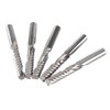 5pcs Tungsten Carbide End Mill Single Flute Spiral CNC Milling