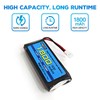 AMZZN 3.7V 1800mAh 30C Lipo Battery with Molex Plug and