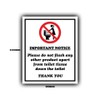 Do Not Flush Sanitary Products, Wipes Down Toilet - 6