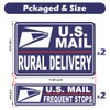ROMINVIC Car Magnets Postal,Heavy Duty U.S. Reflective Mail Delivery Driver