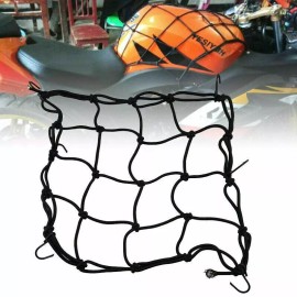 Unbranded Motorcycle Bungee Cargo Net Helmet Mesh Bike Hold Down Accessories 6 Hooks