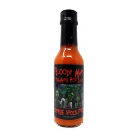 Bloody Mary Habanero Hot Sauce 5 Oz. Great Hot Sauce Gift (Zombie Apocalypse Label)