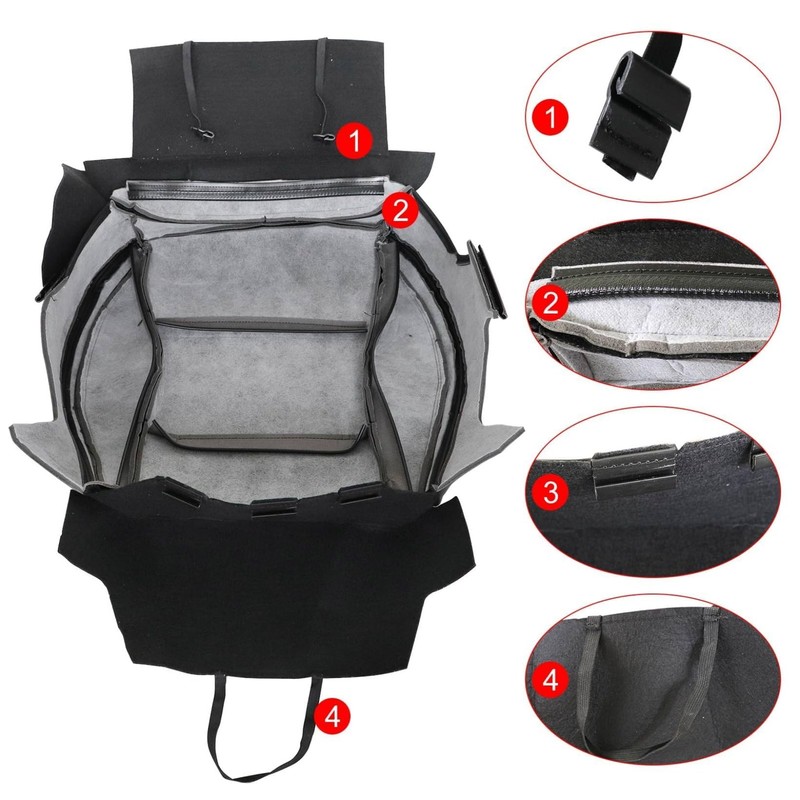 NLQR Front Driver Bottom Seat Cover Replacement Perforated Microfiber Leather