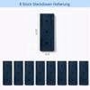 Brelet 8 St1ck Selbstklebender Stanzfreier Sockelhalter, Steckdosenleiste Halterung Power Strip