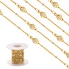 COGCHARGER 3.28 Feet 1M Clear Cubic Zirconia Heart Link Chains