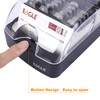 Eagle Business Card Box, Push-Button,Storage up to 550 Cards,Black