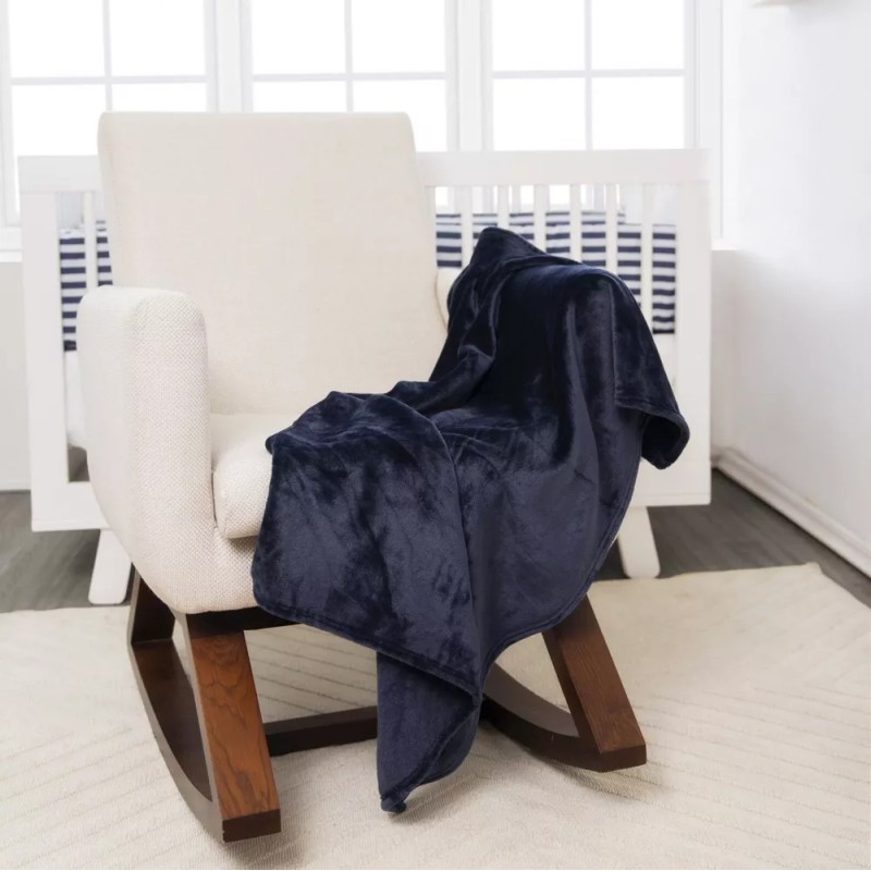 Chiqui Mundo Cobertor Para Bebe Ligero Viajero Azul Ultra Suave