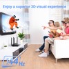 2 Pack DLP Link 3D Glasses for Projector, ELEPHAS 144Hz