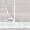 1 tenda a pacchetto con ganci a U, colore bianco,
