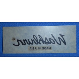 Washburn NEW GENUINE WASHBURN BLACK MADE IN THE USA GUITAR HEADSTOCK DECAL nos